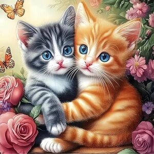 Kittens Diamond Art 14x14 Cats